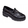 Pantofi dama casual din piele naturala Negru GKR4XN